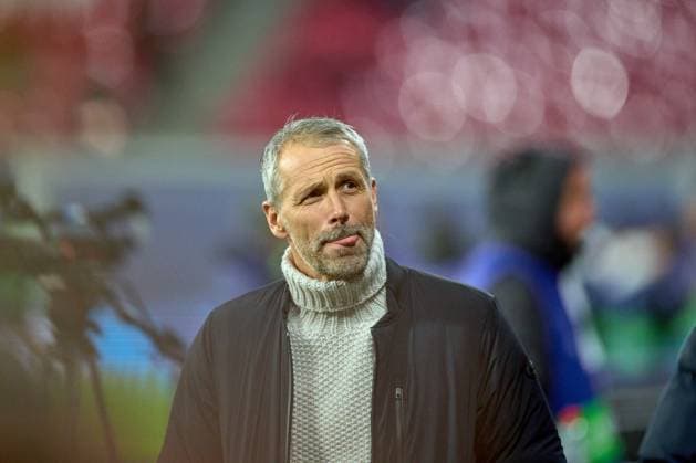 22 01 2025, Football, Men, Champions League, League phase, 2024 2025, Matchday 7, RB Leipzig Sporting Lisbon Marco Rose Head Coach, RB Leipzig , Portrait, on the way to the interview Leipzig Red Bull Arena Saxony Germany