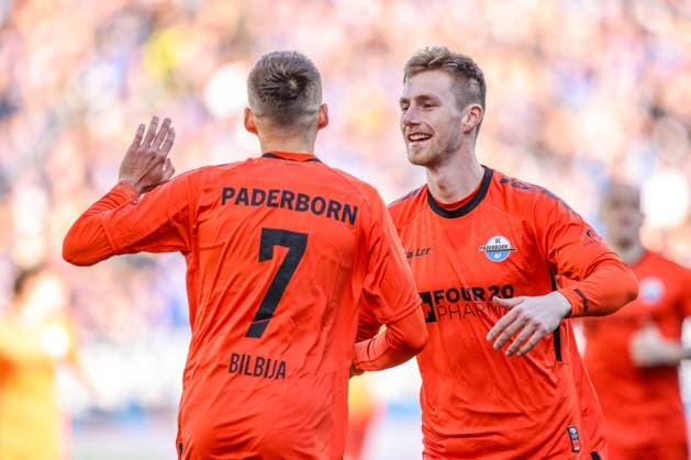 GER, Darmstadt, SV Darmstadt 98 vs SC Paderborn, 2 Bundesliga, Football, DFB, Season 2024 2025, Merck Stadion am Böllenfalltor, Matchday 19, in the picture supposed lead for SC Paderborn, but foul DFB DFL REGULATIONS PROHIBIT ANY USE OF PHOTOGRAPHS AS IMAGE SEQUENCES AND OR QUASI VIDEO, 14 12 2024, Copyright: HMBxMedia HendrikxHamelau