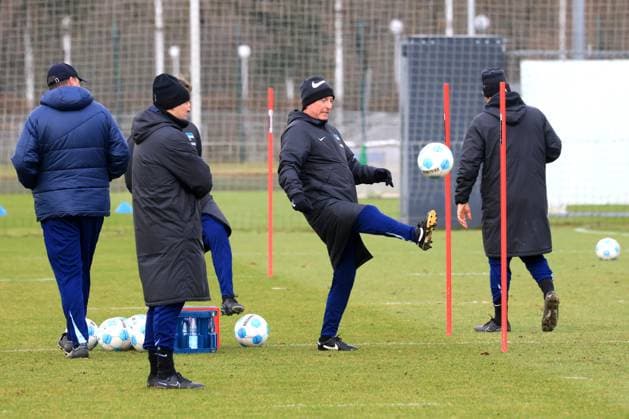DEU, DFL, 2 FBL Hertha BSC, Training, 28 01 2025, Sportforum, Berlin, DEU, DFL, 2 FBL Hertha BSC, Training, im Bild Co Trainer, Armin Reutershahn Hertha BSC Berlin , DFL regulations prohibit any use of Photographs as image sequences and or quasi video Foto Juergen Engler nordphoto GmbH nordphotoxGmbHx xEngler nph00076
