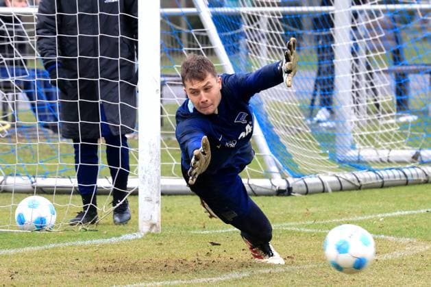 DEU, DFL, 2 FBL Hertha BSC, Training, 28 01 2025, Sportforum, Berlin, DEU, DFL, 2 FBL Hertha BSC, Training, im Bild Tjark Ernst Hertha BSC Berlin 1 DFL regulations prohibit any use of Photographs as image sequences and or quasi video Foto Juergen Engler nordphoto GmbH nordphotoxGmbHx xEngler nph00076