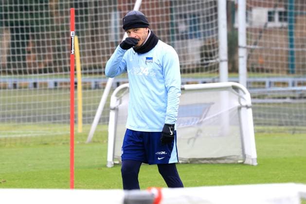 DEU, DFL, 2 FBL Hertha BSC, Training, 28 01 2025, Sportforum, Berlin, DEU, DFL, 2 FBL Hertha BSC, Training, im Bild Diego Demme Hertha BSC Berlin 6 DFL regulations prohibit any use of Photographs as image sequences and or quasi video Foto Juergen Engler nordphoto GmbH nordphotoxGmbHx xEngler nph00076