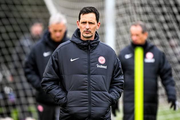 Dino Toppmoeller Eintracht Frankfurt, Coach , GER, Final training, Eintracht Frankfurt, Football, UEFA Europa League, Matchday 8, Season 2024 25, 29 01 2025 GER, Final training, Eintracht Frankfurt, Football, UEFA Europa League, Matchday 8, Season 2024 25, 29 01 2025 Frankfurt am Main Copyright: xEibner-Pressefoto FlorianxWiegandx EP_FWD