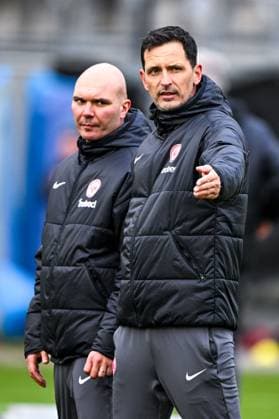 Dino Toppmoeller Eintracht Frankfurt, Coach gestures, GER, Final training, Eintracht Frankfurt, Football, UEFA Europa League, Matchday 8, Season 2024 25, 29 01 2025 GER, Final training, Eintracht Frankfurt, Football, UEFA Europa League, Matchday 8, Season 2024 25, 29 01 2025 Frankfurt am Main Copyright: xEibner-Pressefoto FlorianxWiegandx EP_FWD
