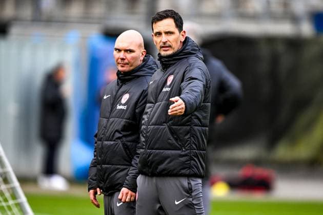 Dino Toppmoeller Eintracht Frankfurt, Coach gestures, GER, Final training, Eintracht Frankfurt, Football, UEFA Europa League, Matchday 8, Season 2024 25, 29 01 2025 GER, Final training, Eintracht Frankfurt, Football, UEFA Europa League, Matchday 8, Season 2024 25, 29 01 2025 Frankfurt am Main Copyright: xEibner-Pressefoto FlorianxWiegandx EP_FWD