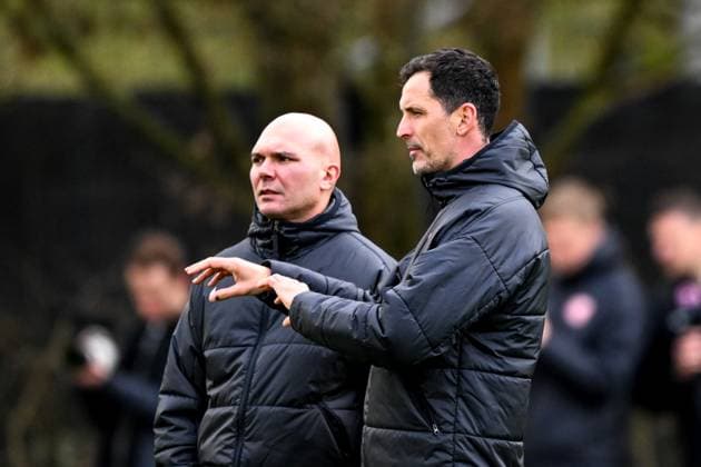 Dino Toppmoeller Eintracht Frankfurt, Coach gestures, GER, Final training, Eintracht Frankfurt, Football, UEFA Europa League, Matchday 8, Season 2024 25, 29 01 2025 GER, Final training, Eintracht Frankfurt, Football, UEFA Europa League, Matchday 8, Season 2024 25, 29 01 2025 Frankfurt am Main Copyright: xEibner-Pressefoto FlorianxWiegandx EP_FWD