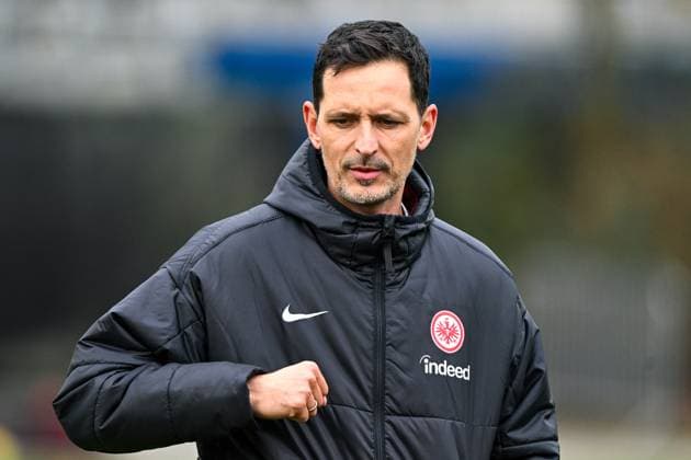 Dino Toppmoeller Eintracht Frankfurt, Coach gestures, GER, Final training, Eintracht Frankfurt, Football, UEFA Europa League, Matchday 8, Season 2024 25, 29 01 2025 GER, Final training, Eintracht Frankfurt, Football, UEFA Europa League, Matchday 8, Season 2024 25, 29 01 2025 Frankfurt am Main Copyright: xEibner-Pressefoto FlorianxWiegandx EP_FWD