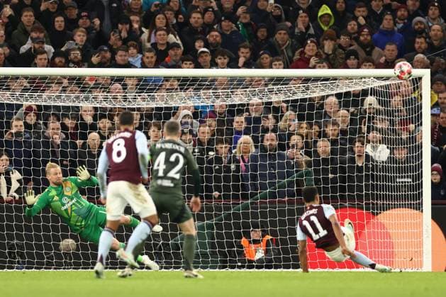 Ollie Watkins of Aston Villa misses a penalty Aston Villa v Celtic, UEFA Champions League, Group Stage, Football, Villa Park, Birmingham, UK - 29 Jan 2025 EDITORIAL USE ONLY No use with unauthorised audio, video, data, fixture lists, club league logos or live services. Online in-match use limited to 120 images, no video emulation. No use in betting, games or single club league player publications. Copyright: xRyanxBrowne Shutterstockx 15122167dh