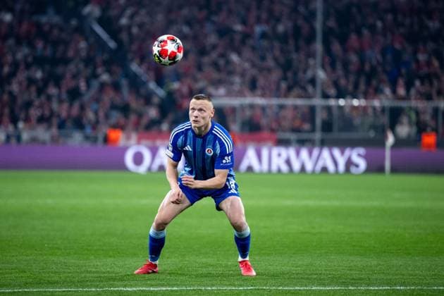 Nino Marcelli SK Slovan Bratislava, 18 on the ball, GER, FC Bayern Muenchen vs SK Slovan Bratislava, Football, UEFA Champions League, Matchday 8, Season 2024 2025, 29 01 2025 GER, FC Bayern Muenchen vs SK Slovan Bratislava, Football, UEFA Champions League, Matchday 8, Season 2024 2025, 29 01 2025 Muenchen Copyright: xEibner-Pressefoto Memmlerx EP_MMR