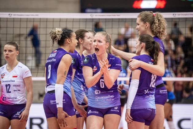 Marrit Jasper KS DevelopRes Rzeszow, 06 scream, cheer GER, Allianz MTV Stuttgart vs KS DevelopRes Rzeszow, Volleyball, CEV Volleyball Champions League, Volleyball CL, VCL, final round, round of 16, season 2024 2025, 06 02 2025 GER, Allianz MTV Stuttgart vs KS DevelopRes Rzeszow, Volleyball, CEV Volleyball Champions League, Volleyball CL, VCL, final round, round of 16, season 2024 2025, 06 02 2025 Stuttgart Copyright: xSandyxDinkelackerx EP_SDR