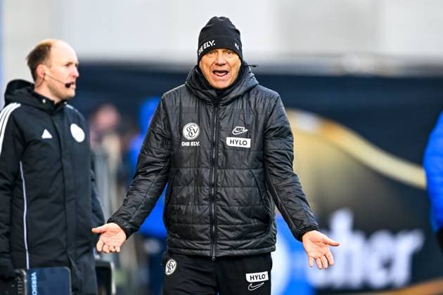 Horst Steffen SV 07 Elversberg, Coach gesticulates, GER, SV Darmstadt 98 vs SV Elversberg, Football, 2 Bundesliga, 21 Matchday, Season 2024 2025, 08 02 2025 DFL REGULATIONS PROHIBIT ANY USE OF PHOTOGRAPHS as IMAGE SEQUENCES and or QUASI VIDEO GER, SV Darmstadt 98 vs SV Elversberg, Football, 2 Bundesliga, 21 Matchday, Season 2024 2025, 08 02 2025 Darmstadt Copyright: xEibner-Pressefoto FlorianxWieganx EP_FWD