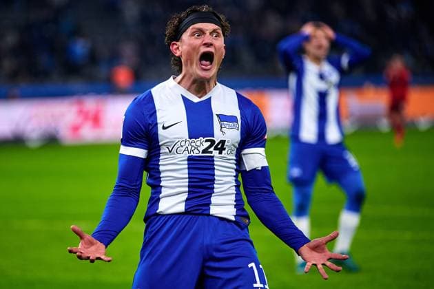 Fabian Reese Hertha BSC, 11 , GER, Hertha BSC vs 1 FC Kaiserslautern, Soccer Men, 2 Bundesliga, Season 2024 2025, 21 Matchday, 08 02 2025 DFL REGULATIONS PROHIBIT ANY USE OF PHOTOGRAPHS AS IMAGE SEQUENCES AND OR QUASI VIDEO GER, Hertha BSC vs 1 FC Kaiserslautern, Soccer Men, 2 Bundesliga, Season 2024 2025, 21 Matchday, 08 02 2025 Berlin Copyright: xClaudiusxRauch,xEibner-Pressefotox xClaudiusxRauchx EP_CRH