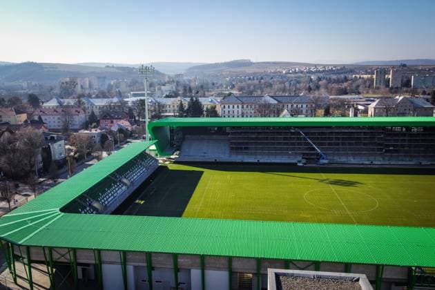 FC TATRAN PRESOV NEW FOOTBALL STADIUM The new FC Tatran Presov (former 1. FC Tatran Presov) football stadium (former Stadion Tatran, Dedo) Futbal Tatran Arena (Football Tatran Arena) which was renovated in 2023 - 2025. Stadium will host UEFA EURO, EM, Europameisterschaft,Fussball EM, Europameisterschaft, Fussball U21, U 21 U 21 2025 in Slovakia. Presov, Slovakia, February 10, 2025. PUBLICATION NOT IN SLOVAKIA Copyright: xx stadium_presov_slovakia005