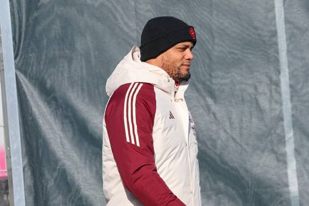 Vincent Kompany FC Bayern Muenchen, Head coach on his way to the training ground, GER, Final training, FC Bayern Muenchen, Football, UEFA Champions League, Play offs, 2024 2025 season, 17 02 2025, GER, Final training, FC Bayern Muenchen, Football, UEFA Champions League, Play offs, 2024 2025 season, 17 02 2025 Muenchen Copyright: xEibner-Pressefoto JennixMaulx EP_JML