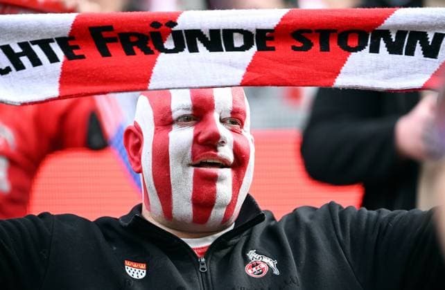 Football, Bundesliga, Germany, Men, Season 2024 2025, 23 Matchday, Rhein Energie Stadion Köln, 1 FC Köln Fortuna Düsseldorf Made-up FC Fan Fan, Fans, Fan Culture, Enthusiasm