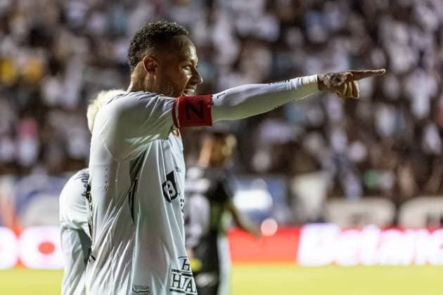 Fußball, FC Santos - Inter de Limeira, Neymar erzielt Tor February 23, 2025, Limeira, Sao Paulo, Brazil: Neymar of Santos during the match between Inter de Limeira and Santos for the 12th round of the 2025 Paulista A1 Championship, at the Major Levy Sobrinho stadium, in Limeira, Sao Paulo, Brazil, on February 23, 2025. Limeira Brazil - ZUMAv129 20250223_znp_v129_012 Copyright: xIgorxDoxValex