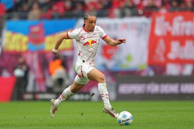 RB Leipzig Mainz Bundesliga Leipzig, 01 03 2025, Red Bull Arena, Football, Men, Season 2024 2025, 1 Bundesliga, 24 Matchday, RB Leipzig 1 FSV Mainz 05 , In the picture Xavi Simons 10, RB Leipzig ,