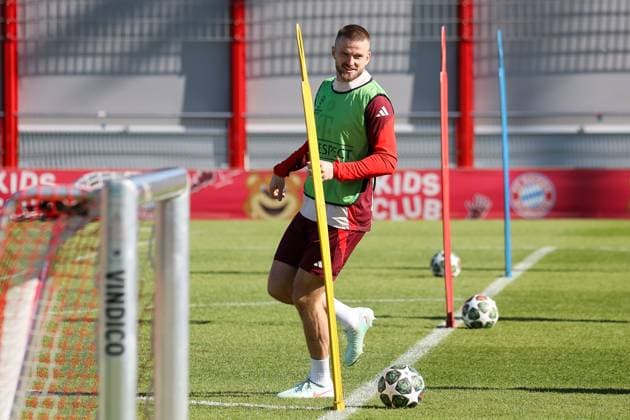 Eric Dier FC Bayern Muenchen, 15 at training, GER, final training, FC Bayern Muenchen, football, UEFA Champions League, round of 16 first leg, 2024 2025 season, 04 03 2025, GER, final training, FC Bayern Muenchen, football, UEFA Champions League, round of 16 first leg, 2024 2025 season, 04 03 2025 Muenchen Copyright: xEibner-Pressefoto JennixMaulx EP_JML