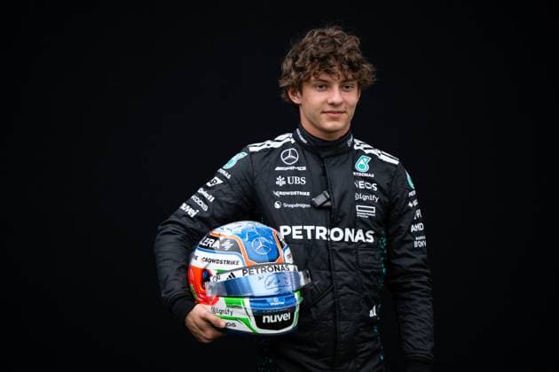 Andrea Kimi Antonelli Mercedes AMG Petronas F1 Team, 12 , AUS, Formula 1 World Championship, Luis Vuitton Australian Grand Prix, Albert Park Circuit Melbourne, Media Day, 2025 season, 13 03 2025 AUS, Formula 1 World Championship, Luis Vuitton Australian Grand Prix, Albert Park Circuit Melbourne, Media Day, 2025 season, 13 03 2025 Melbourne Copyright: xEibner-Pressefoto Memmlerx EP_MMR