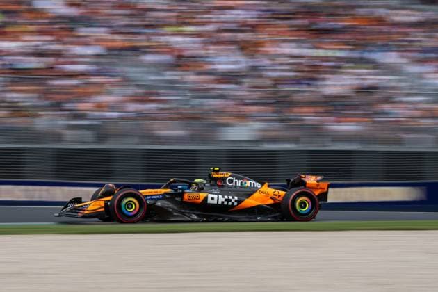 Lando Norris McLaren Formula 1 Team, 04 in MCL39, AUS, Formula 1 World Championship, Luis Vuitton Australian Grand Prix, Albert Park Circuit Melbourne, Qualifying, 2025 season, 15 03 2025 AUS, Formula 1 World Championship, Luis Vuitton Australian Grand Prix, Albert Park Circuit Melbourne, Qualifying Day, 2025 season, 15 03 2025 Melbourne Copyright: xEibner-Pressefoto Memmlerx EP_MMR