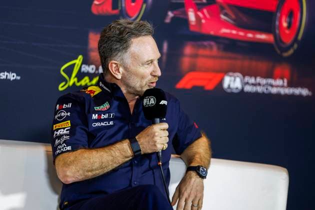 F1 - CHINESE GRAND PRIX 2025 HORNER Christian (gbr), Team Principal of Red Bull Racing, portrait, press conference, PK, Pressekonferenz during the Formula 1 Heineken Chinese Grand Prix 2025, 2nd round of the 2025 FIA Formula One World Championship, WM, Weltmeisterschaft from March 21 to 23, 2025 on the Shanghai International Circuit, in Shanghai, China - ShanghaiChina Copyright: xJavierxJimenezx