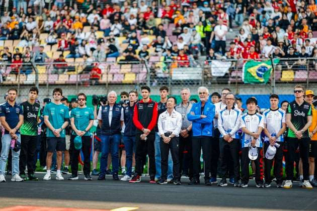 F1 - CHINESE GRAND PRIX 2025 GASLY Pierre (fra), Alpine F1 Team A525, BORTOLETO Gabriel (bra), Stake F1 Team Kick C45, STROLL Lance (can), Aston Martin F1 Team AMR25, ALONSO Fernando (spa), Aston Martin F1 Team AMR25, MARKO Helmut (aut), Drivers™ Manager of Red Bull Racing, VERSTAPPEN Max (ned), Red Bull Racing RB21, OCON Esteban (fra), Haas F1 Team VF-25, KOMATSU Ayao (jpn), Team Principal of Haas F1 team, BRIATORE Flavio (ita), Alpine F1 Team, TSUNODA Yuki (jap), Visa Cash App RB F1 Team VCARB02, HADJAR Isack (fra), Visa Cash App RB F1 Team VCARB02, MEKIES Laurent (fra), Team Principal of Visa Cash App RB F1 Team, HULKENBERG Nico (ger), Stake F1 Team Kick C45, portrait during the Formula 1 Heineken Chinese Grand Prix 2025, 2nd round of the 2025 FIA Formula One World Championship, WM, Weltmeisterschaft from March 21 to 23, 2025 on the Shanghai International Circuit, in Shanghai, China - ShanghaiChina Copyright: xJavierxJimenezx