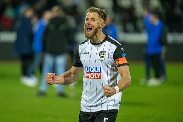 Johannes Reichert SSV Ulm 1846 Soccer, 05 , GER, SSV Ulm 1846 Soccer vs Darmstadt 98, Soccer, 2 Bundesliga, Matchday 27, Season 2024 2025, 28 03 2025, DFL DFB REGULATIONS PROHIBIT ANY USE OF PHOTOGRAPHS AS IMAGE SEQUENCES AND OR QUASI VIDEO, Eibner Pressefoto Sascha Walther GER, SSV Ulm 1846 Football vs Darmstadt 98, Football, 2 Bundesliga, Matchday 27, Season 2024 2025, 28 03 2025 Ulm Copyright: xEibner-Pressefotox EP_EER