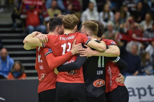 Joy, Cheers TV Rottenburg vs CERATONIA Volleys Eltmann, Volleyball, 2 Bundesliga Sued, 24 Matchday, Season 2024 2025, 29 03 2025, TV Rottenburg vs CERATONIA Volleys Eltmann, Volleyball, 2 Bundesliga Sued, 24 Matchday, Season 2024 2025, 29 03 2025 Rottenburg Copyright: xEibner-Pressefoto RalphxKunzex EP_RKE