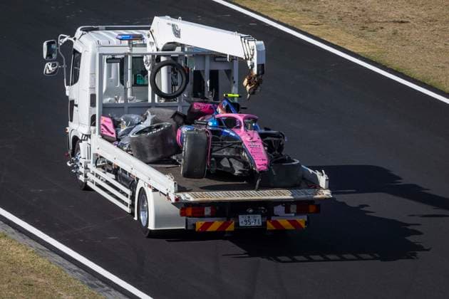 F1 - JAPANESE GRAND PRIX 2025 07 DOOHAN Jack (aus), Alpine F1 Team A525, action,, crash, accident, during the Formula 1 Lenovo Japanese Grand Prix 2025, 3rd round of the 2025 FIA Formula One World Championship, WM, Weltmeisterschaft from April 4 to 6, 2025 on the Suzuka Circuit, in Suzuka, Japan - SuzukaJapan Copyright: xFLORENTxGOODENx