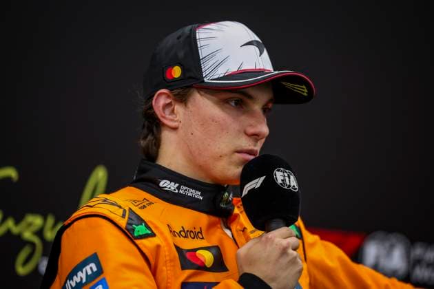 F1 - JAPANESE GRAND PRIX 2025 PIASTRI Oscar (aus), McLaren F1 Team MCL39, portrait, press conference, PK, Pressekonferenz during the Formula 1 Lenovo Japanese Grand Prix 2025, 3rd round of the 2025 FIA Formula One World Championship, WM, Weltmeisterschaft from April 4 to 6, 2025 on the Suzuka Circuit, in Suzuka, Japan - SuzukaJapan Copyright: xEricxAlonsox