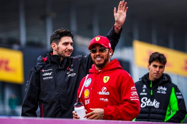F1 - JAPANESE GRAND PRIX 2025 HAMILTON Lewis (gbr), Scuderia Ferrari SF-25, OCON Esteban (fra), Haas F1 Team VF-25, portrait during the Formula 1 Lenovo Japanese Grand Prix 2025, 3rd round of the 2025 FIA Formula One World Championship, WM, Weltmeisterschaft from April 4 to 6, 2025 on the Suzuka Circuit, in Suzuka, Japan - SuzukaJapan Copyright: xEricxAlonsox