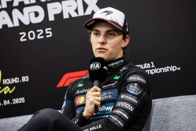 F1 - JAPANESE GRAND PRIX 2025 PIASTRI Oscar (aus), McLaren F1 Team MCL39, portrait press conference, PK, Pressekonferenz during the Formula 1 Lenovo Japanese Grand Prix 2025, 3rd round of the 2025 FIA Formula One World Championship, WM, Weltmeisterschaft from April 4 to 6, 2025 on the Suzuka Circuit, in Suzuka, Japan - SuzukaJapan Copyright: xEricxAlonsox
