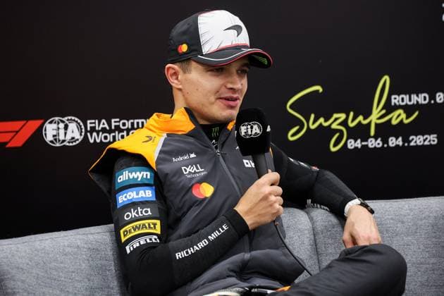 F1 - JAPANESE GRAND PRIX 2025 NORRIS Lando (gbr), McLaren F1 Team MCL39, portrait press conference, PK, Pressekonferenz during the Formula 1 Lenovo Japanese Grand Prix 2025, 3rd round of the 2025 FIA Formula One World Championship, WM, Weltmeisterschaft from April 4 to 6, 2025 on the Suzuka Circuit, in Suzuka, Japan - SuzukaJapan Copyright: xEricxAlonsox