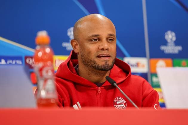 Vincent Kompany FC Bayern Muenchen, Head coach at the press conference, GER, International press conference, FC Bayern Muenchen, Football, UEFA Champions League, quarter-final first leg, 2024 2025 season, 07 04 2025, GER, International press conference, FC Bayern Muenchen, Football, UEFA Champions League, quarter-final first leg, 2024 2025 season, 07 04 2025 Muenchen Copyright: xEibner-Pressefoto JennixMaulx EP_JML