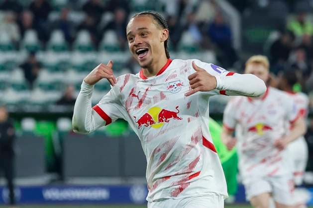 Xavi Simons RB Leipzig celebrates his goal for 0 3, Bundesliga, VfL Wolfsburg v RB Leipzig, Volkswagen Arena on April 11, 2025 in Wolfsburg, Germany Photo by Marco Steinbrenner DeFodi Images Xavi Simons RB Leipzig celebrates after scoring his teams third goal, Bundesliga, VfL Wolfsburg v RB Leipzig, Volkswagen Arena, April 11, 2025 in Wolfsburg, Germany Photo by Marco Steinbrenner DeFodi Images DFL regulations prohibit any use of photographs as image sequences and or quasi video