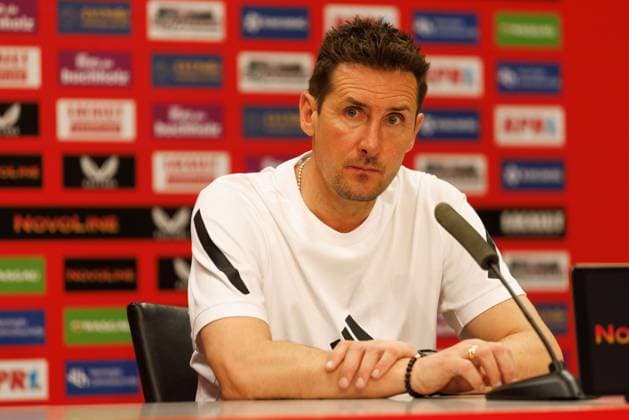 Miroslav Klose Coach 1 FC Nuernberg at the post-match press conference, 1 FC Kaiserslautern vs 1 FC Nuernberg, Soccer, Bundesliga 2, Season 2024 2025, Matchday 29, 12 04 2025 1 FC Kaiserslautern vs 1 FC Nuernberg, Soccer, Bundesliga 2, Season 2024 2025, Matchday 29, 12 04 2025 Copyright: xEibner-Pressefoto AlexanderxNeisx EP_ANS