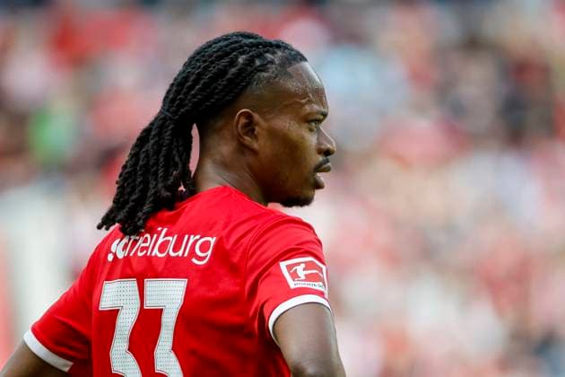 Jordy Makengo SC Freiburg, 33 , Germany, Soccer, 1 Bundesliga, Matchday 30, 2024 2025, SC Freiburg vs TSG 1899 Hoffenheim, 19 04 2025, Europa Park Stadion, Freiburg im Breisgau, Germany DFL REGULATIONS PROHIBIT ANY USE OF PHOTOGRAPHS AS IMAGE SEQUENCES AND OR QUASI VIDEO Freiburg im Breisgau Europa Park Stadion Baden Württemberg Germany Copyright: xGrantxHubbsx