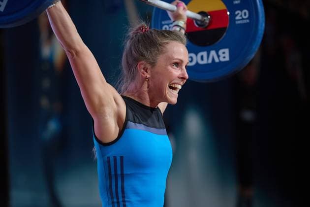 Elisabeth Thiele Chemnitzer AC Reissen GER, German Team Weightlifting Championships, German Weightlifting Final, German Team Championships, 1 Bundesliga, 2024 2025 season, 26 04 2025 GER, German Team Weightlifting Championships, German Team Weightlifting Final, German Team Championships, 1 Bundesliga, 2024 2025 season, 26 04 2025 Heidelberg Copyright: xEibner-Pressefoto GeraldxOelze-dexStoppanyx EP_ODS