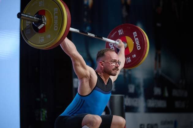 Nikita Drechsel Chemnitzer AC GER, German Team Weightlifting Championships, German Weightlifting Final, German Team Championships, 1 Bundesliga, 2024 2025 season, 26 04 2025 GER, German Team Weightlifting Championships, German Team Weightlifting Final, German Team Championships, 1 Bundesliga, 2024 2025 season, 26 04 2025 Heidelberg Copyright: xEibner-Pressefoto GeraldxOelze-dexStoppanyx EP_ODS