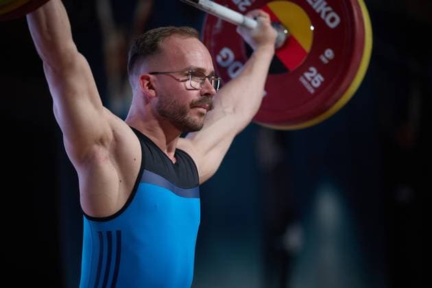 Nikita Drechsel Chemnitzer AC GER, German Team Weightlifting Championships, German Weightlifting Final, German Team Championships, 1 Bundesliga, 2024 2025 season, 26 04 2025 GER, German Team Weightlifting Championships, German Team Weightlifting Final, German Team Championships, 1 Bundesliga, 2024 2025 season, 26 04 2025 Heidelberg Copyright: xEibner-Pressefoto GeraldxOelze-dexStoppanyx EP_ODS