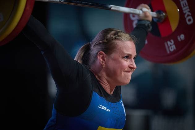 Lisa Marie Schweizer AV 03 Speyer Reissen GER, German Team Weightlifting Championships, German Weightlifting Final, German Team Championships, 1 Bundesliga, 2024 2025 season, 26 04 2025 GER, German Team Weightlifting Championships, German Team Weightlifting Final, German Team Championships, 1 Bundesliga, 2024 2025 season, 26 04 2025 Heidelberg Copyright: xEibner-Pressefoto GeraldxOelze-dexStoppanyx EP_ODS