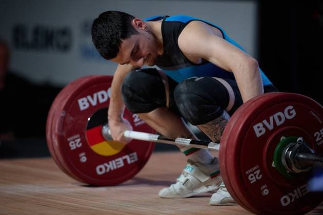 Ivan Dimov Chemnitzer AC Reissen GER, German Team Weightlifting Championships, German Weightlifting Final, German Team Championships, 1 Bundesliga, 2024 2025 season, 26 04 2025 GER, German Team Weightlifting Championships, German Team Weightlifting Final, German Team Championships, 1 Bundesliga, 2024 2025 season, 26 04 2025 Heidelberg Copyright: xEibner-Pressefoto GeraldxOelze-dexStoppanyx EP_ODS