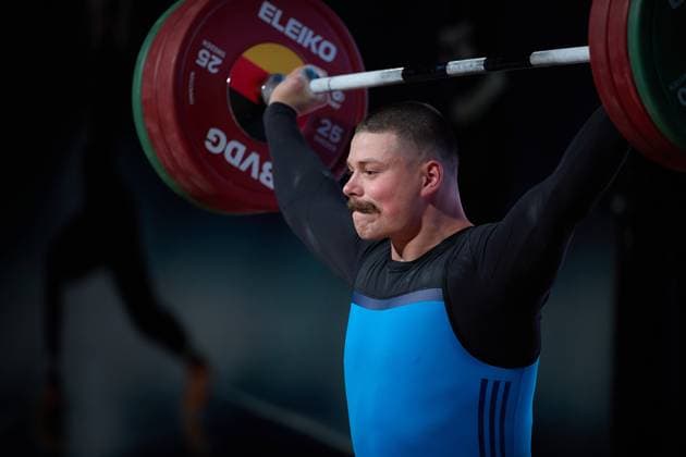 Kurt Perthel Chemnitzer AC Reissen GER, German Team Weightlifting Championships, German Weightlifting Final, German Team Championships, 1 Bundesliga, 2024 2025 season, 26 04 2025 GER, German Team Weightlifting Championships, German Team Weightlifting Final, German Team Championships, 1 Bundesliga, 2024 2025 season, 26 04 2025 Heidelberg Copyright: xEibner-Pressefoto GeraldxOelze-dexStoppanyx EP_ODS