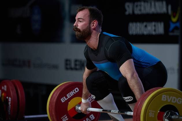 Raphael Friedrich Chemnitzer AC Reissen GER, German Team Weightlifting Championships, German Weightlifting Final, German Team Championships, 1 Bundesliga, 2024 2025 season, 26 04 2025 GER, German Team Weightlifting Championships, German Team Weightlifting Final, German Team Championships, 1 Bundesliga, 2024 2025 season, 26 04 2025 Heidelberg Copyright: xEibner-Pressefoto GeraldxOelze-dexStoppanyx EP_ODS