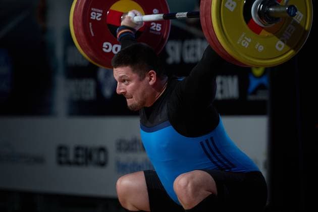 Josef Kolar Chemnitzer AC Reissen GER, German Team Weightlifting Championships, German Weightlifting Final, German Team Championships, 1 Bundesliga, 2024 2025 season, 26 04 2025 GER, German Team Weightlifting Championships, German Team Weightlifting Final, German Team Championships, 1 Bundesliga, 2024 2025 season, 26 04 2025 Heidelberg Copyright: xEibner-Pressefoto GeraldxOelze-dexStoppanyx EP_ODS