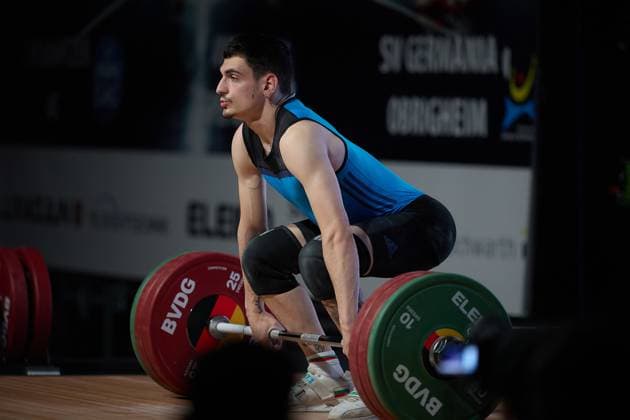 Ivan Dimov Chemnitzer AC Stossen GER, German Team Weightlifting Championship, German Team Weightlifting Championship, German Team Weightlifting Championship, 1 Bundesliga, 2024 2025 season, 26 04 2025 GER, German Team Weightlifting Championship, German Team Weightlifting Championship, 1 Bundesliga, 2024 2025 season, 26 04 2025 Heidelberg Copyright: xEibner-Pressefoto GeraldxOelze-dexStoppanyx EP_ODS
