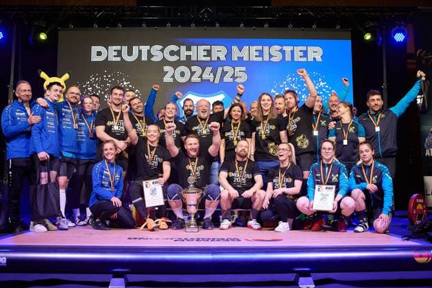 The finalists from Athletenverein 1903 e V Speyer, SV Germania Obrigheim and Chemnitzer AC GER, German Team Weightlifting Championship, German Weightlifting League Final, German Team Championship, 1 Bundesliga, 2024 2025 season, 26 04 2025 GER, German Team Weightlifting Championship, German Team Weightlifting League Final, German Team Championship, 1 Bundesliga, 2024 2025 season, 26 04 2025 Heidelberg Copyright: xEibner-Pressefoto GeraldxOelze-dexStoppanyx EP_ODS