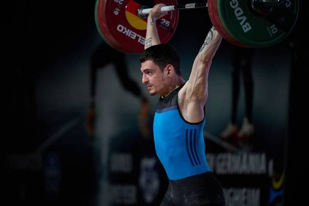 Ivan Dimov Chemnitzer AC Stossen GER, German Team Weightlifting Championship, German Team Weightlifting Championship, German Team Weightlifting Championship, 1 Bundesliga, 2024 2025 season, 26 04 2025 GER, German Team Weightlifting Championship, German Team Weightlifting Championship, 1 Bundesliga, 2024 2025 season, 26 04 2025 Heidelberg Copyright: xEibner-Pressefoto GeraldxOelze-dexStoppanyx EP_ODS