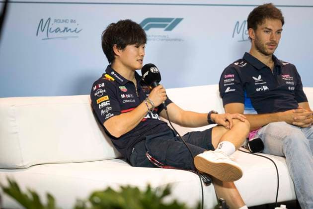 F1 - MIAMI GRAND PRIX 2025 TSUNODA Yuki (jap), Red Bull Racing RB21, portrait, during the Formula 1 Crypto.com Miami Grand Prix 2025, 6th round of the 2025 FIA Formula One World Championship, WM, Weltmeisterschaft from May 2 to 4, 2025 on the Miami International Autodrome, in Miami Gardens, Florida, United States of America - Miami GardensUnited States Copyright: xCharlyxLopezx