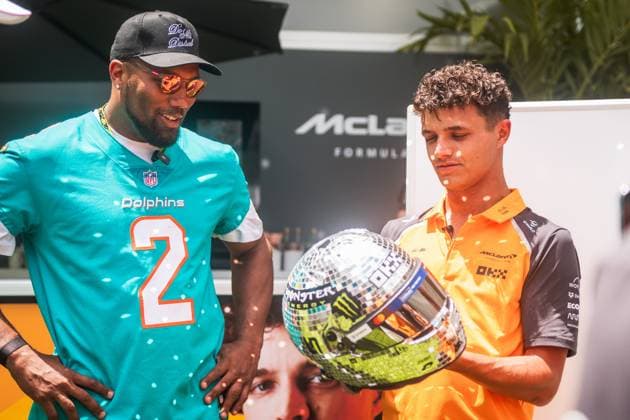 Lando Norris McLaren Formula 1 Team, Great Britain, 04 MIA, Formula 1 World Championship, Crypto com Miami Grand Prix, Miami International Autodrome, 2025 season, 01 05 2025 USA, Formula 1 World Championship, Crypto com Miami Grand Prix, Miami International Autodrome, 2025 season, 01 05 2025 Miami Copyright: xEibner-Pressefoto MaëvaxBurillox EP_MBO