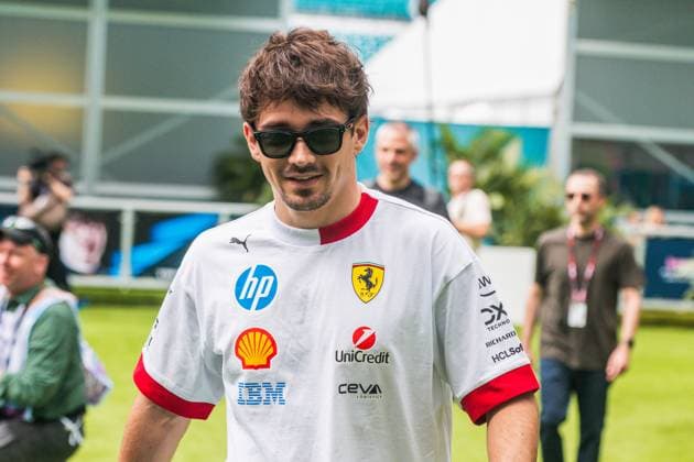 Charles Leclerc Scuderia Ferrari HP, Monaco, 16 USA, Formula 1 World Championship, Crypto com Miami Grand Prix, Miami International Autodrome, 2025 season, 03 05 2025 USA, Formula 1 World Championship, Crypto com Miami Grand Prix, Miami International Autodrome, 2025 season, 03 05 2025 Miami Copyright: xEibner-Pressefotox EP_mbu